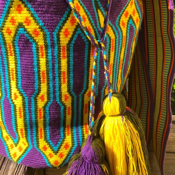FLASH PRICE Wayuu Tribal Bag Large.  BRAND NEW - Picture 3 of 11